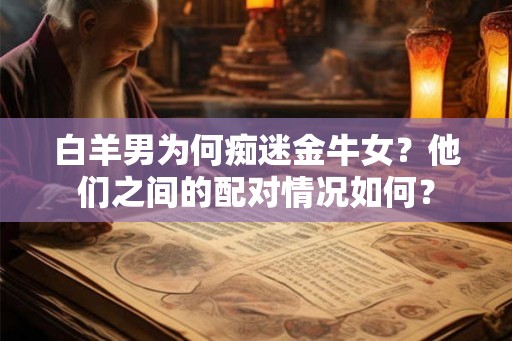 白羊男为何痴迷金牛女？他们之间的配对情况如何？