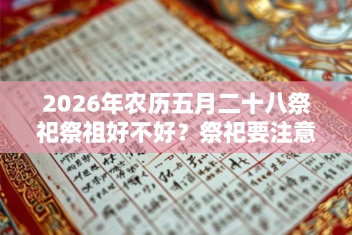 2026年农历五月二十八祭祀祭祖好不好？祭祀要注意什么？