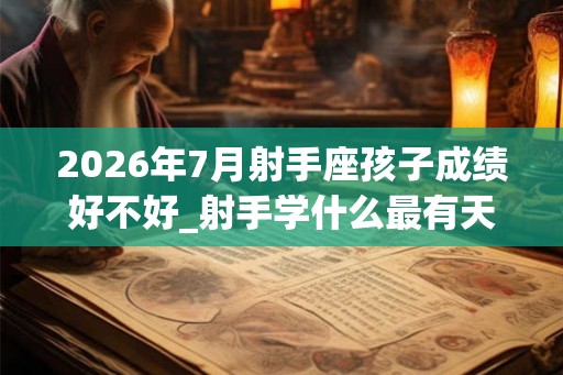 2026年7月射手座孩子成绩好不好_射手学什么最有天赋