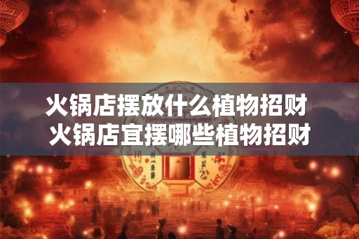 火锅店摆放什么植物招财 火锅店宜摆哪些植物招财