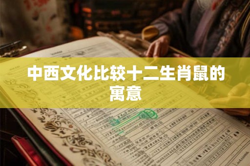 中西文化比较十二生肖鼠的寓意
