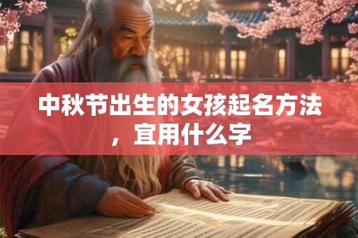 中秋节出生的女孩起名方法，宜用什么字
