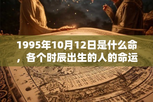 1995年10月12日是什么命，各个时辰出生的人的命运