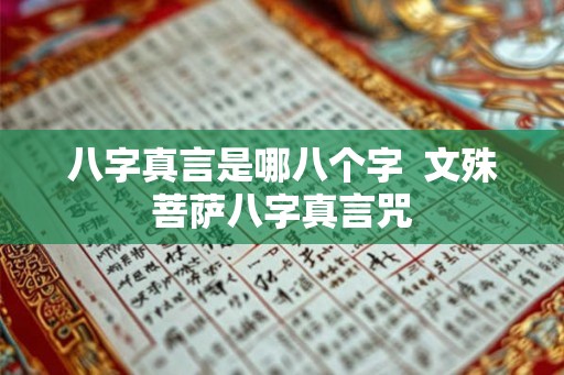 八字真言是哪八个字  文殊菩萨八字真言咒