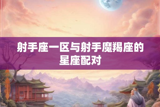 射手座一区与射手魔羯座的星座配对