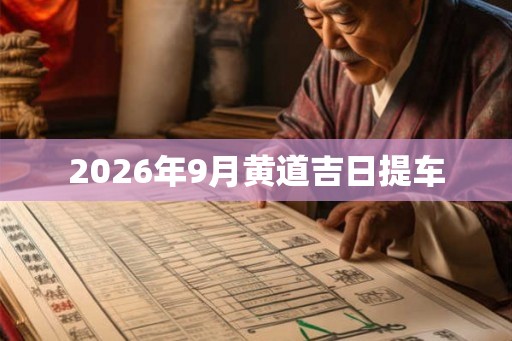 2026年9月黄道吉日提车
