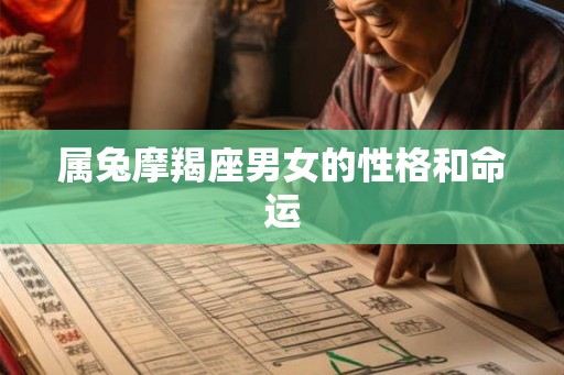 属兔摩羯座男女的性格和命运