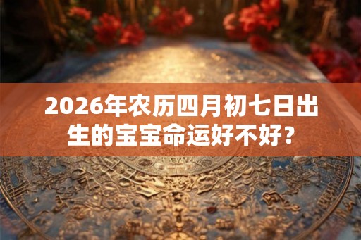 2026年农历四月初七日出生的宝宝命运好不好？