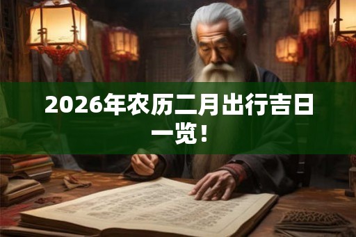 2026年农历二月出行吉日一览！