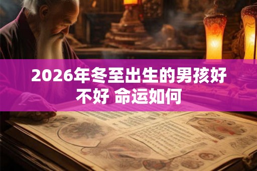 2026年冬至出生的男孩好不好 命运如何