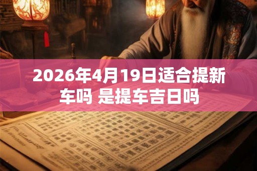 2026年4月19日适合提新车吗 是提车吉日吗