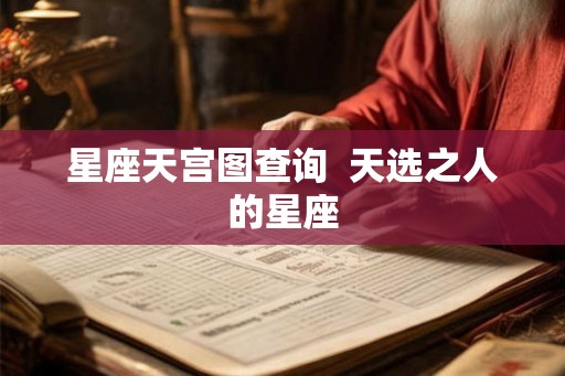 星座天宫图查询  天选之人的星座
