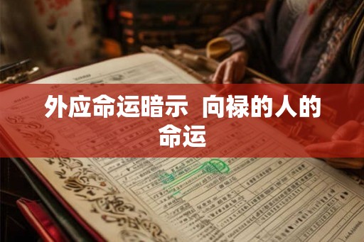 外应命运暗示  向禄的人的命运