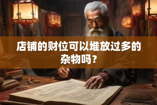 店铺的财位可以堆放过多的杂物吗？
