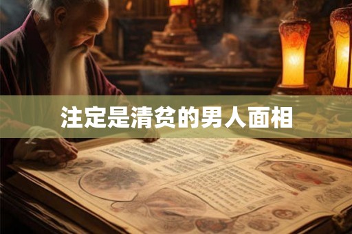 注定是清贫的男人面相