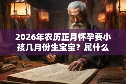 2026年农历正月怀孕要小孩几月份生宝宝？属什么