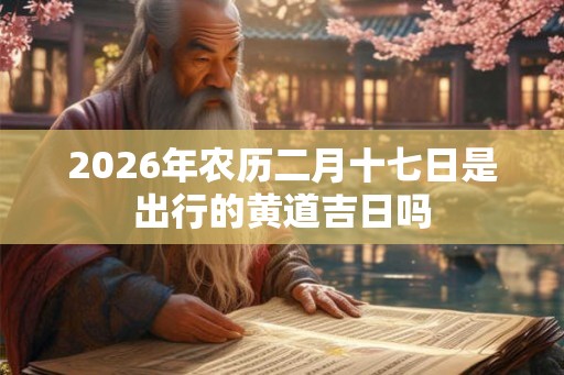 2026年农历二月十七日是出行的黄道吉日吗