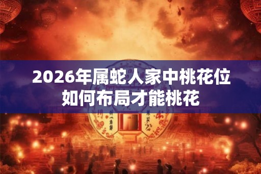 2026年属蛇人家中桃花位如何布局才能桃花