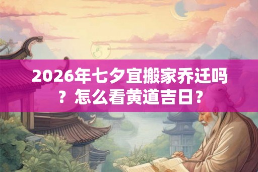 2026年七夕宜搬家乔迁吗?怎么看黄道吉日? 2026年七夕宜搬家乔迁吗?怎么看黄道吉日?