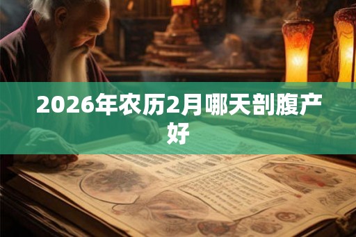 2026年农历2月哪天剖腹产好