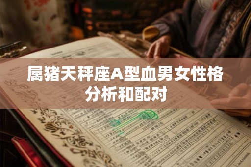 属猪天秤座A型血男女性格分析和配对