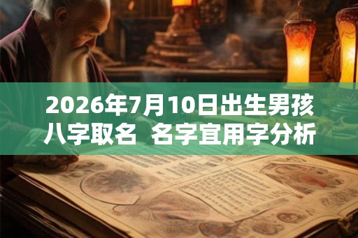 2026年7月10日出生男孩八字取名 名字宜用字分析 2026年7月10日出生男孩八字取名 名字宜用字分析
