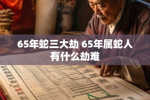 65年蛇三大劫 65年属蛇人有什么劫难