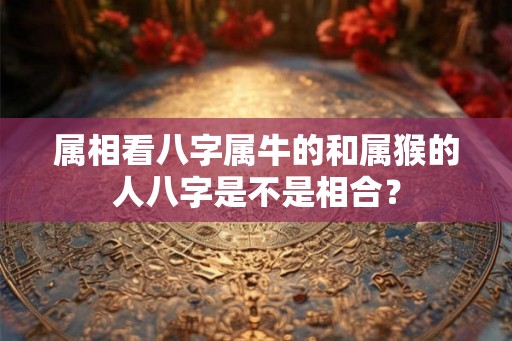 属相看八字属牛的和属猴的人八字是不是相合？