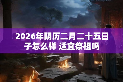 2026年阴历二月二十五日子怎么样 适宜祭祖吗