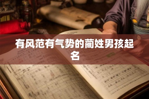 有风范有气势的蔺姓男孩起名