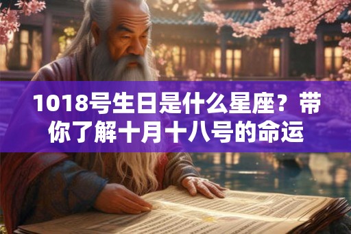 1018号生日是什么星座？带你了解十月十八号的命运