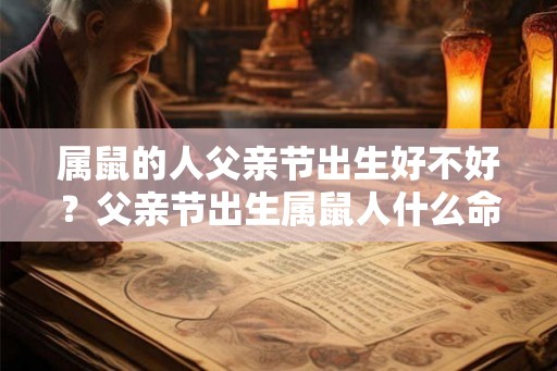 属鼠的人父亲节出生好不好?父亲节出生属鼠人什么命? 属鼠的人父亲节出生好不好?父亲节出生属鼠人什么命?