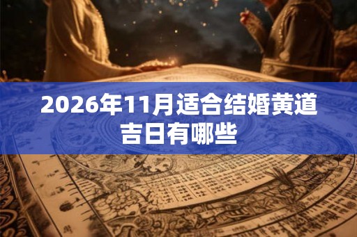 2026年11月适合结婚黄道吉日有哪些
