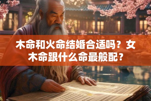 木命和火命结婚合适吗?女木命跟什么命最般配? 木命和火命结婚合适吗?女木命跟什么命最般配?