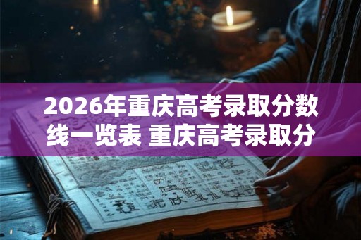 2026年重庆高考录取分数线一览表 重庆高考录取分数线2026如何
