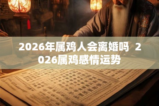2026年属鸡人会离婚吗  2026属鸡感情运势