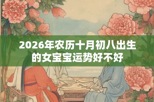 2026年农历十月初八出生的女宝宝运势好不好