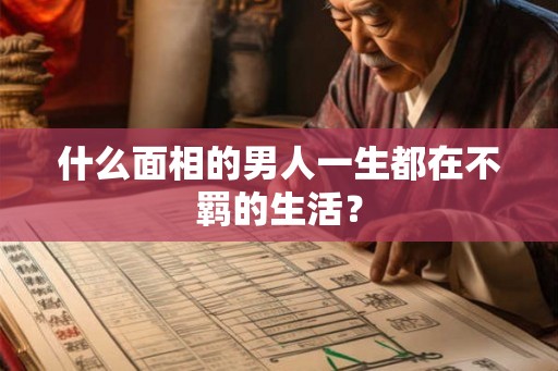 什么面相的男人一生都在不羁的生活？