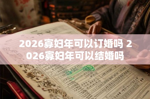 2026寡妇年可以订婚吗 2026寡妇年可以结婚吗 2026寡妇年可以订婚吗 2026寡妇年可以结婚吗