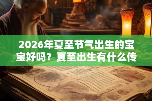 2026年夏至节气出生的宝宝好吗？夏至出生有什么传说？