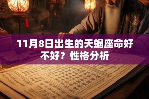 11月8日出生的天蝎座命好不好?性格分析 11月8日出生的天蝎座命好不好?性格分析