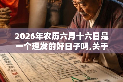 2026年农历六月十六日是一个理发的好日子吗,关于理发的常说有什么？