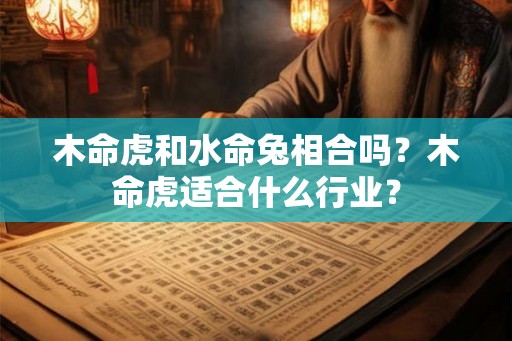 木命虎和水命兔相合吗？木命虎适合什么行业？
