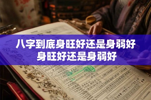八字到底身旺好还是身弱好 身旺好还是身弱好