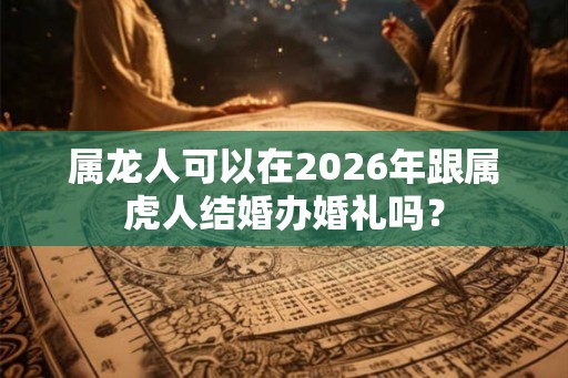 属龙人可以在2026年跟属虎人结婚办婚礼吗？