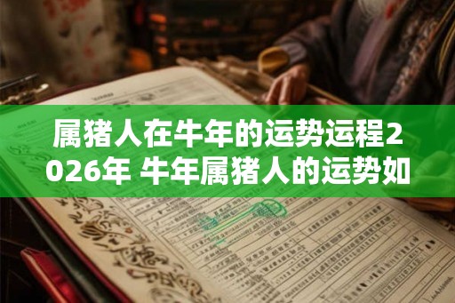 属猪人在牛年的运势运程2026年 牛年属猪人的运势如何