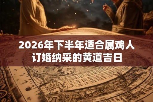 2026年下半年适合属鸡人订婚纳采的黄道吉日