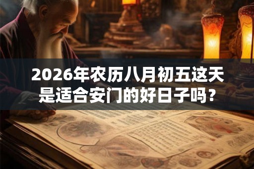 2026年农历八月初五这天是适合安门的好日子吗？