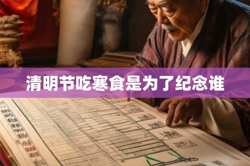 清明节吃寒食是为了纪念谁
