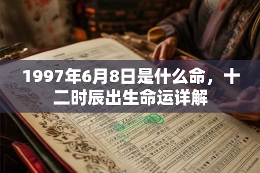 1997年6月8日是什么命,十二时辰出生命运详解 1997年6月8日是什么命,十二时辰出生命运详解